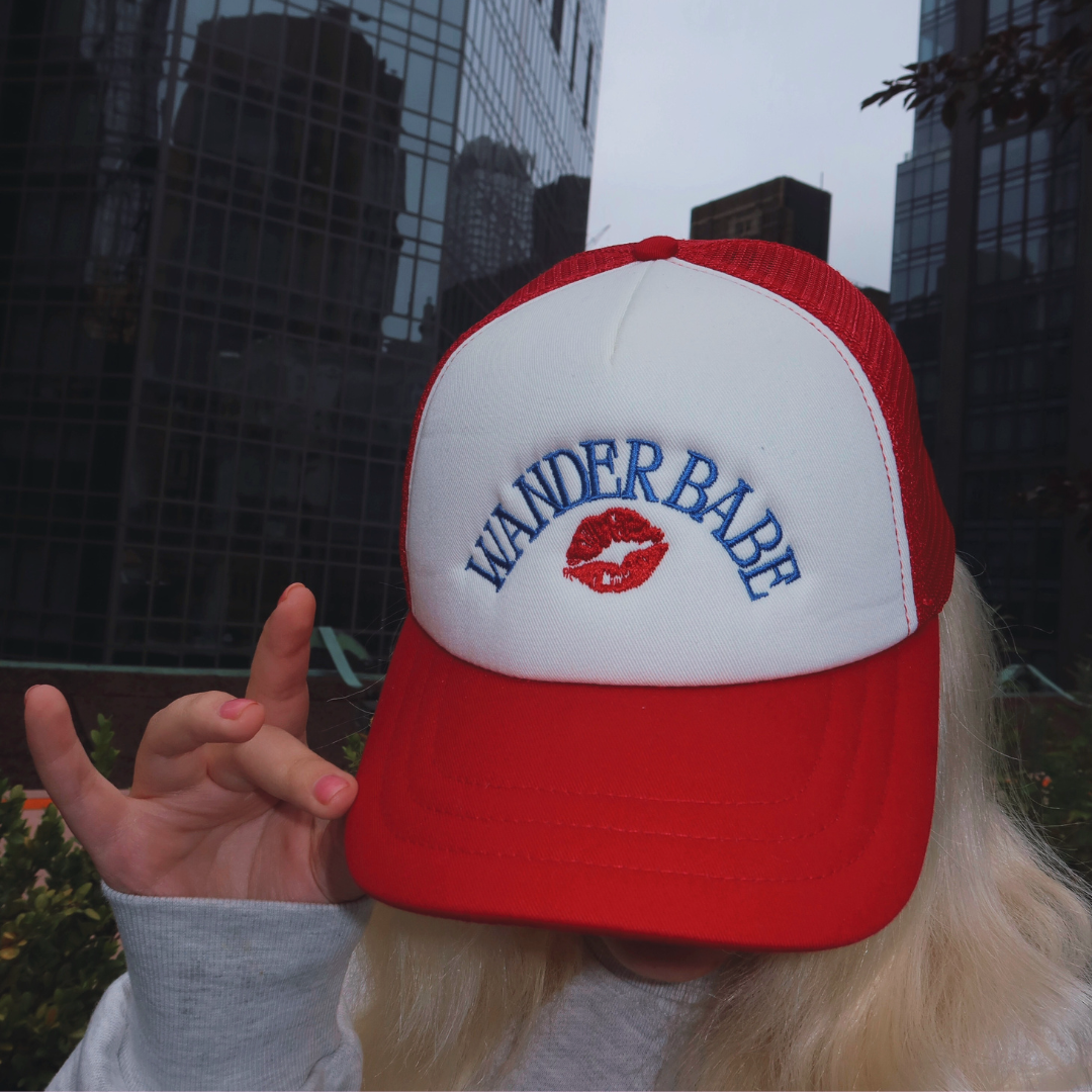 Wander Babe Kiss Trucker Hat